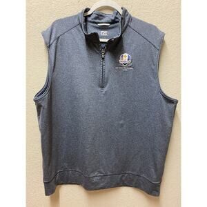 RYDER CUP 2018 LE GOLF NATIONAL FRANCE 2018 Golf Vest Cutter & Buck Logo Zip